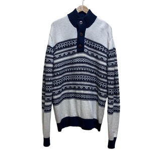 REDGREEN Nordic Inspired Maritime Lambswool Men's Sweater XL Knit Fisherman Boat